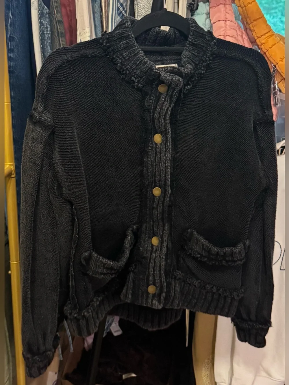 NWOT Free People We The Free Cute In This Cardi - black - XS